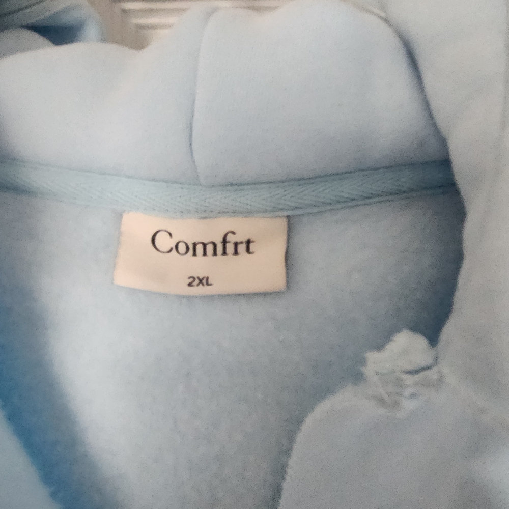 COMFRT Pastel Blue Women's Hoodie - Picture 6 of 9